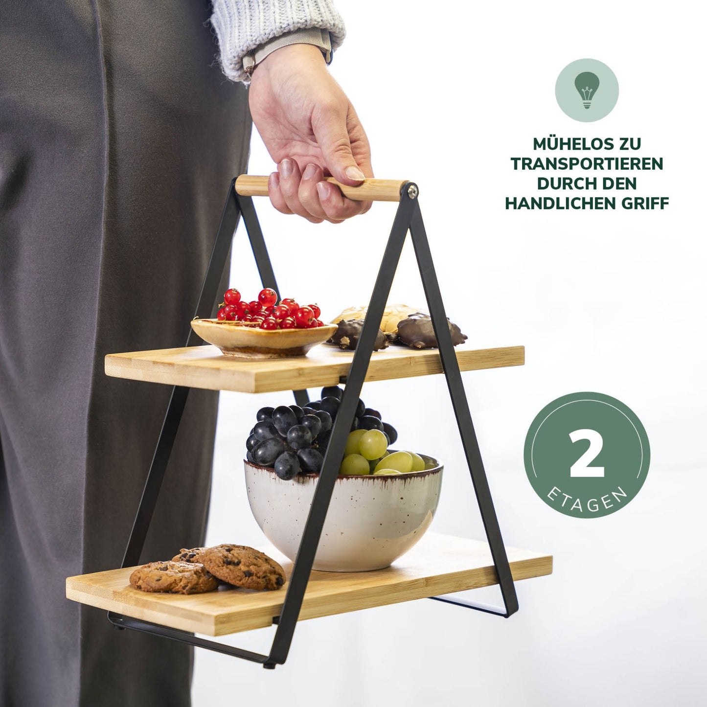 Etagere with 2 levels