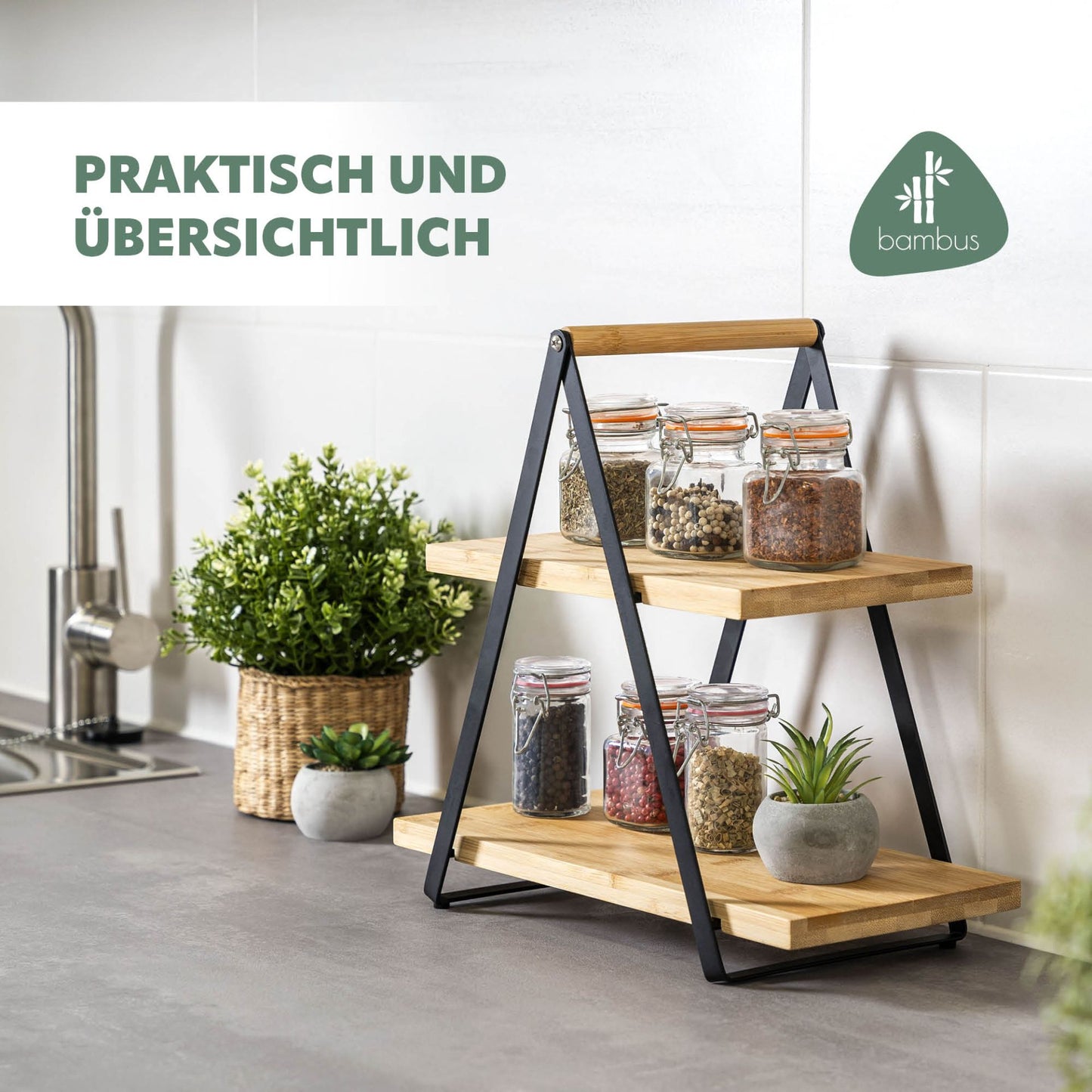 Etagere with 2 levels