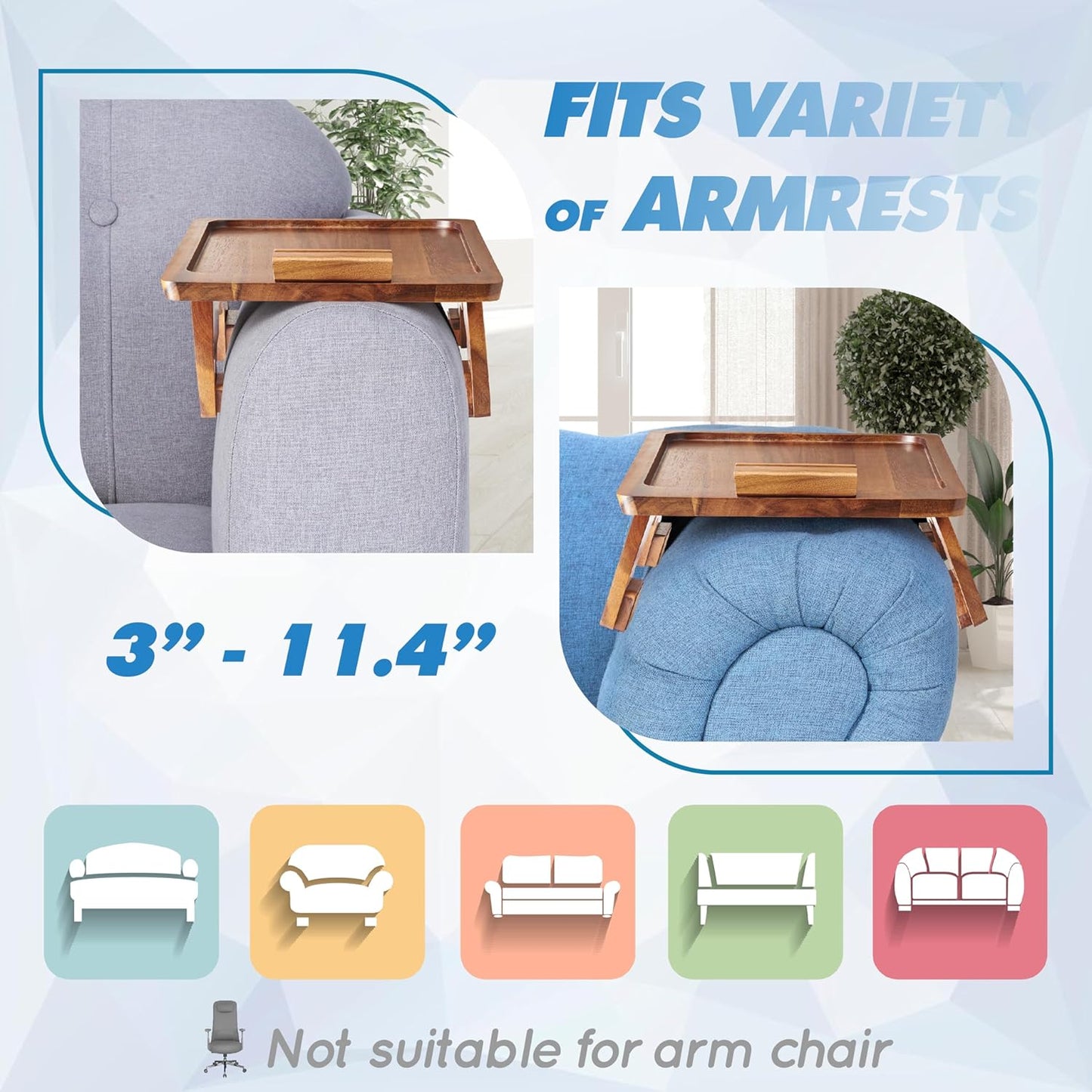 TJ-526 Sofa Armrest Tray