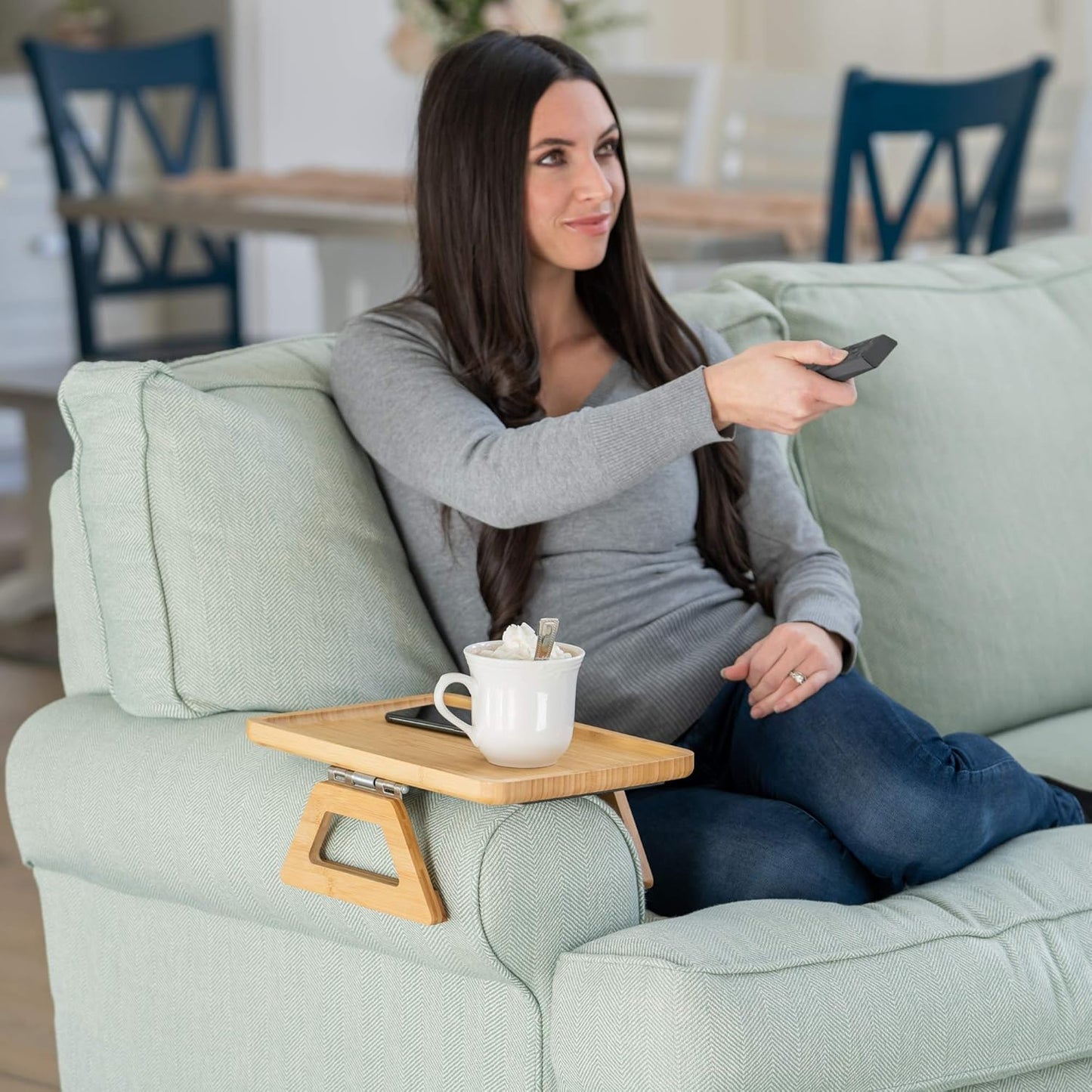TJR-T4304, Shamrock Home Bamboo Trayble Couch Arm Table