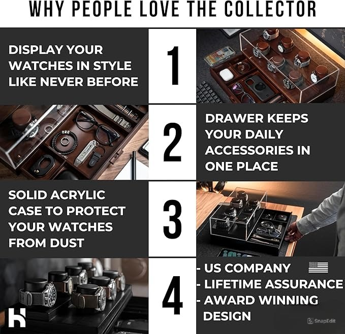 TJR-W2001, Wooden Watch Collection Organizer